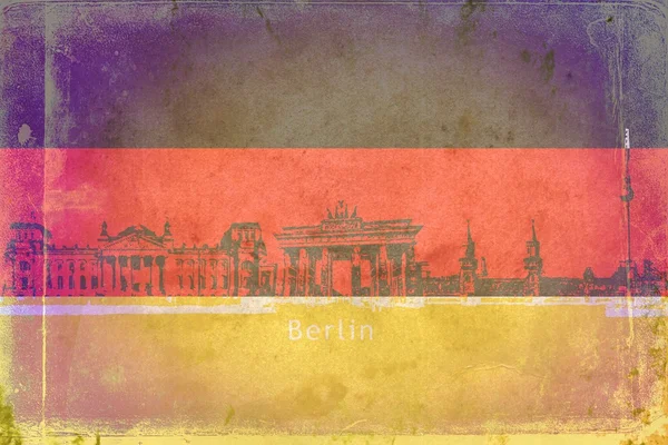 Berlín ilustración de diseño de arte — Foto de Stock