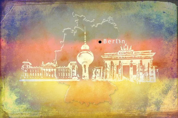 Berlin konst design illustration — Stockfoto