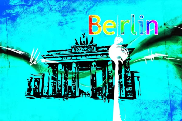 Berlin konst design illustration — Stockfoto