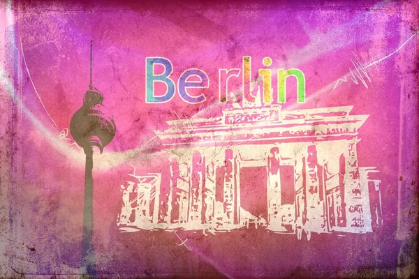 Berlin design illusztráció — Stock Fotó