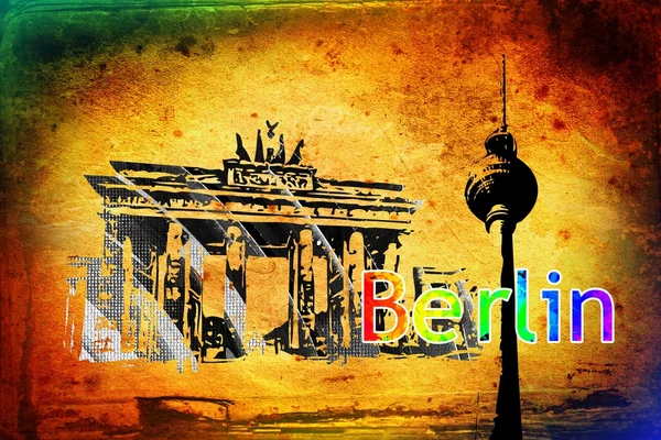 Berlin art design illustration — Stock Photo, Image
