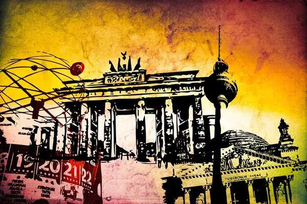 Berlin illustration de design d'art — Photo