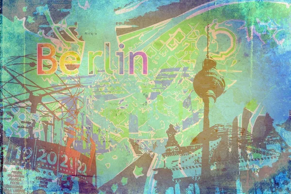 Berlín ilustración de diseño de arte — Foto de Stock