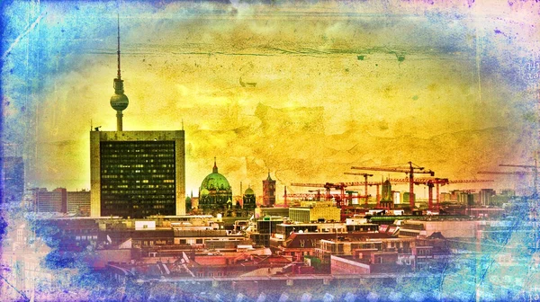 Ilustrasi desain seni Berlin — Stok Foto