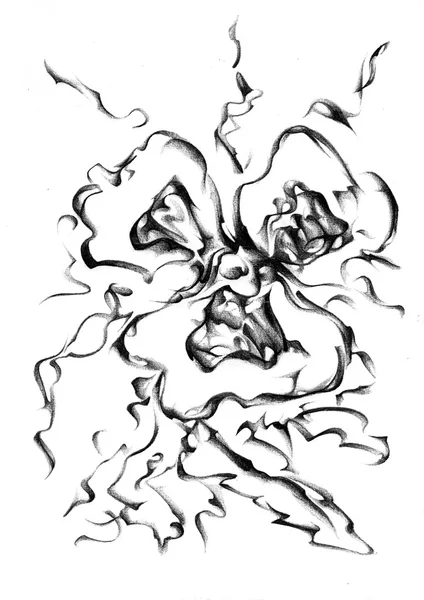 Эскиз цветочного рисунка — стоковое фото