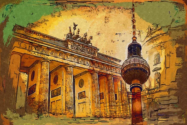 Берлинская иллюстрация — стоковое фото