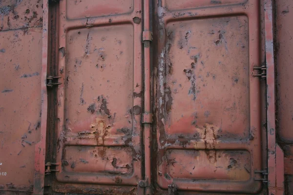 Grunge abgeplatzte Farbe rostigen strukturierten Metall Hintergrund — Stockfoto