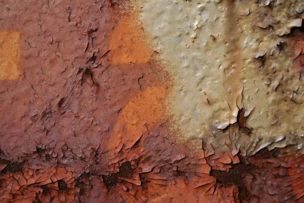 Grunge chipped paint rusty textured metal background — Stock Photo, Image