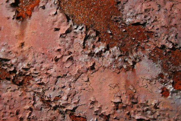 Grunge parçalanmış boya paslı metal arkaplan — Stok fotoğraf