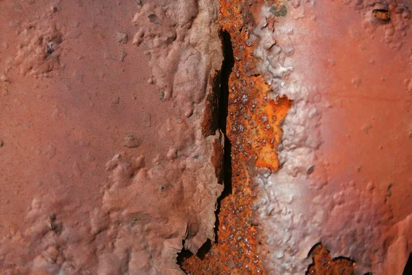 Grunge abgeplatzte Farbe rostigen strukturierten Metall Hintergrund — Stockfoto