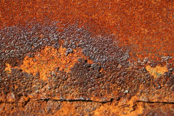 Grunge abgeplatzte Farbe rostigen strukturierten Metall Hintergrund — Stockfoto