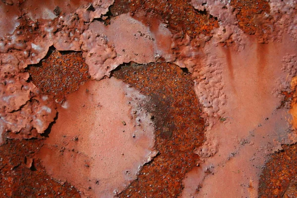 Grunge parçalanmış boya paslı metal arkaplan — Stok fotoğraf