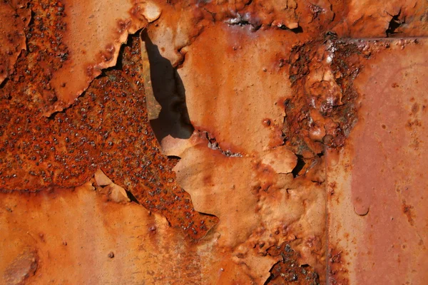 Grunge parçalanmış boya paslı metal arkaplan — Stok fotoğraf