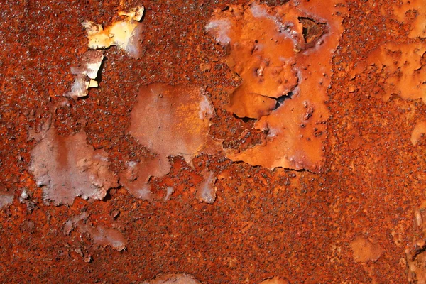 Grunge chip barva rezavé texturované kovové pozadí — Stock fotografie