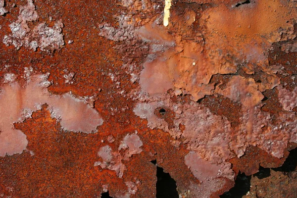 Grunge écaillé peinture rouillé texturé fond métallique — Photo