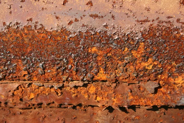 磨碎的油漆锈蚀的纹理金属背景 — 图库照片