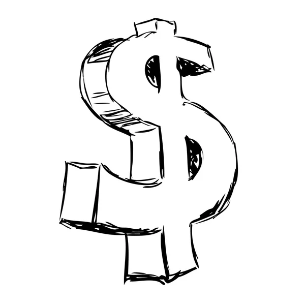 Dollar icon illustration — Stock Photo, Image