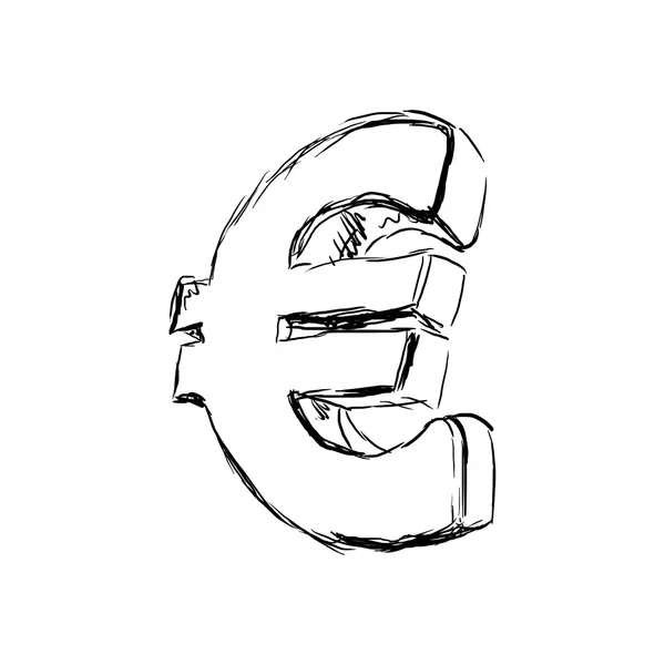 Euro icon illustration — Φωτογραφία Αρχείου