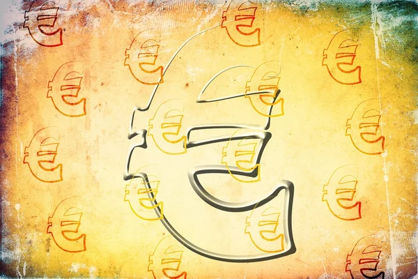 Euro icon illustration — 图库照片