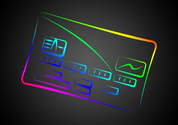 Credit card icon illustration — Stock Photo, Image