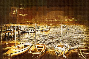 Deniz ve deniz araçları boyama