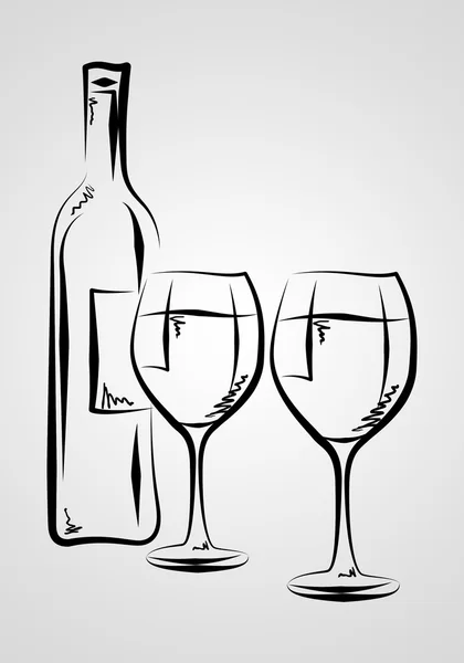 Wine art illustration — Stock Photo, Image