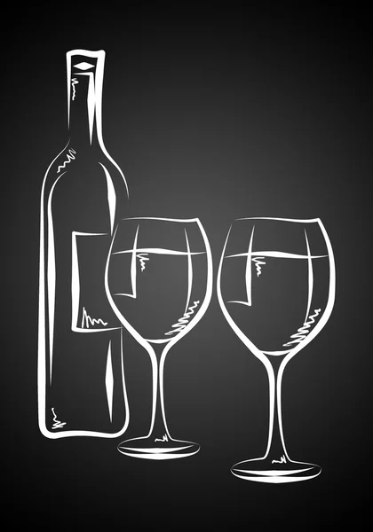 Wine art illustration — Stock Photo, Image