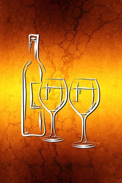 葡萄酒的艺术图 — 图库照片