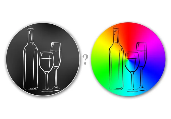 Wine art illustration — Stock Photo, Image