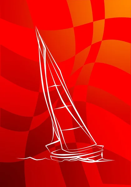 Yacht icon illustration — Stock Photo, Image