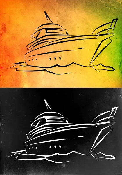 Illustration d'icône de yacht — Photo