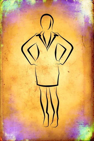 Business Woman icon illustration — Stock Photo, Image