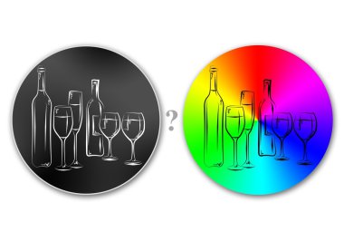 Şarap sanat illüstrasyon