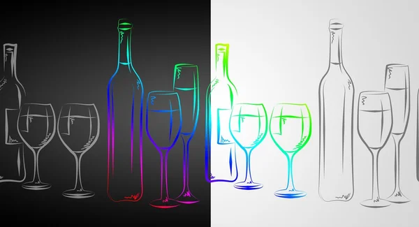 Wine art illustration — Stock Photo, Image