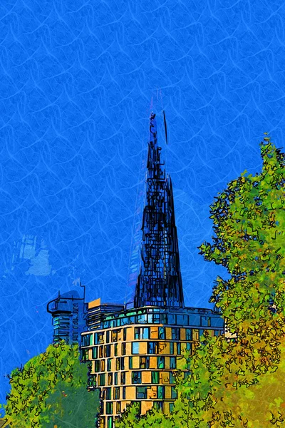 London art design illustration — Stock Photo, Image