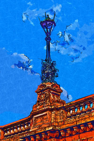 Berlin city art illustration — Stock Photo, Image