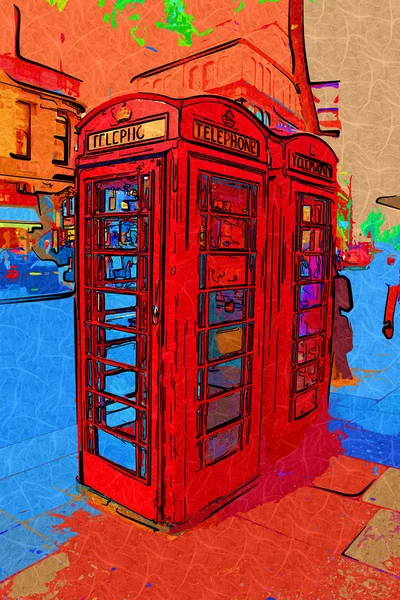 London art design illustration — Stock Photo, Image