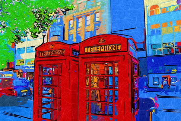 Illustrazione del design artistico di Londra — Foto Stock