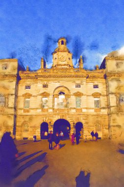 Londra suluboya resim