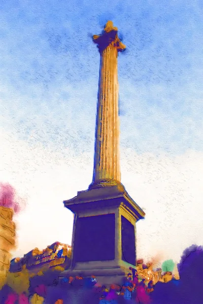 Akwarela ilustracja Londyn — Zdjęcie stockowe