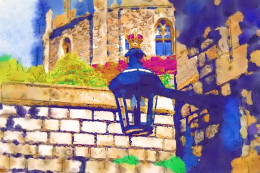 Londra suluboya resim