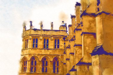 Londra suluboya resim