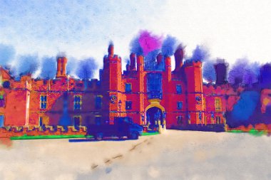 Londra suluboya resim