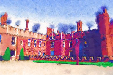 Londra suluboya resim