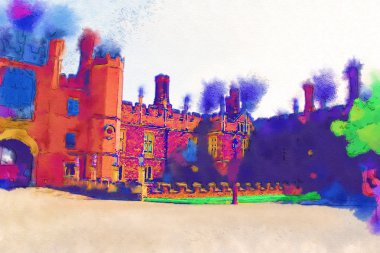 Londra suluboya resim