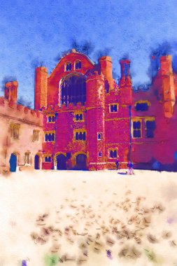 Londra suluboya resim