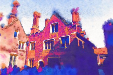 Londra suluboya resim