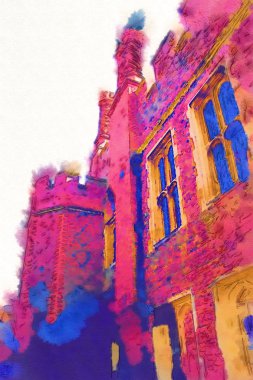 Londra suluboya resim