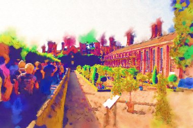 Londra suluboya resim