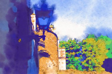 Londra suluboya resim